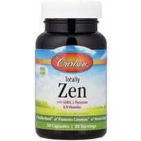 Carlson, Totally Zen su GABA, L-teaninu ir B grupės vitaminais, 30 kapsulių