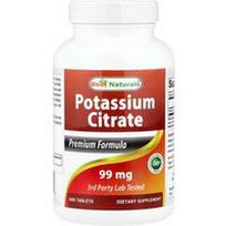 Best Naturals, Kalio citratas, 99 mg, 500 tablečių