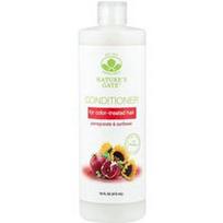 Mild By Nature, (Nature's Gate), granatų ir saulėgrąžų kondicionierius dažytiems plaukams, 16 fl oz (473 ml)