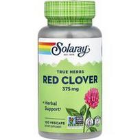 Solaray, Tikrosios žolelės, raudonieji dobilai, 375 mg, 100 VegCaps