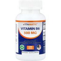 Vitamatic, Vitaminas B6, 500 mg, 120 tablečių