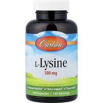 Carlson, L-lizinas, 500 mg, 100 kapsulių