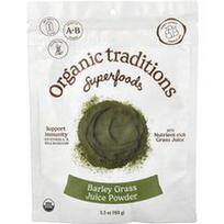 Organic Traditions, Supermaistas, miežių želmenų sulčių milteliai, 150 g