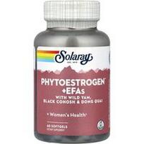 Solaray, Phytoestrogen™ + EFA su laukiniais batatais, juodaisiais blakėžudėmis ir Dong Quai, 60 minkštųjų kapsulių