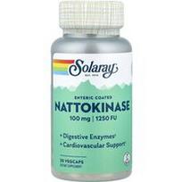 Solaray, Natokinazė, 100 mg (1250 FU), 30 daržovių kapsulių