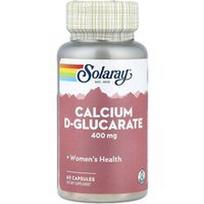Solaray, Kalcio D-gliukaratas, 60 kapsulių