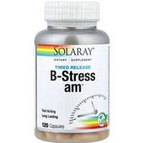 Solaray, Laiko atpalaidavimo B-Stress AM™, 120 kapsulių
