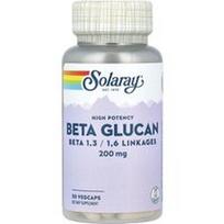 Solaray, Didelės koncentracijos beta gliukanas, 200 mg, 30 daržovių kapsulių
