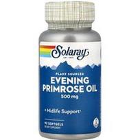 Solaray, Augalinės kilmės nakvišų aliejus, 500 mg, 90 minkštųjų gelių