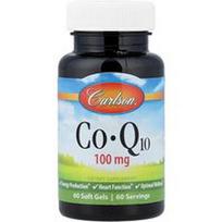 Carlson, CoQ10, 100 mg, 60 minkštųjų kapsulių
