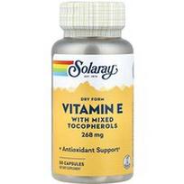 Solaray, Vitaminas E su mišriais tokoferoliais, 268 mg, 50 kapsulių