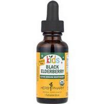 Herb Pharm, Vaikiškas juodasis šeivamedis, be alkoholio, 1 fl oz (30 ml)