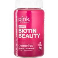 Pink, Biotino grožio guminukai, natūralūs vaisiai, 60 guminukų