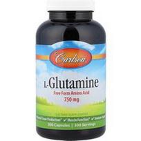 Carlson, L-glutaminas, 750 mg, 300 kapsulių