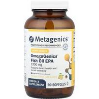 Metagenics, OmegaGenics®, žuvų taukai EPR, natūralūs citrinų-žaliųjų citrinų, 1 200 mg, 90 minkštųjų gelių