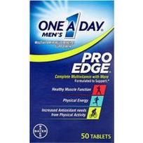 One-A-Day, „Men's Pro Edge®“, pilnavertis multivitaminų rinkinys su kitais komponentais, 50 tablečių
