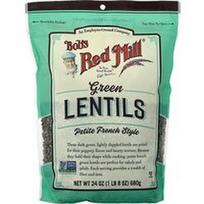 Bob's Red Mill, Žalieji lęšiai, smulkus prancūziškas stilius, 1 svaras 8 uncijos (680 g)
