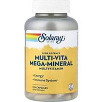 Solaray, Multi-Vita Mega-Mineral, multivitaminai, 120 kapsulių