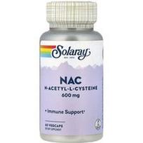 Solaray, NAC, 600 mg, 60 daržovių kapsulių