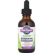 Oregon's Wild Harvest, Ekologiška ežiuolė Goldenseal, oranžinė, 2 fl oz (59 ml)