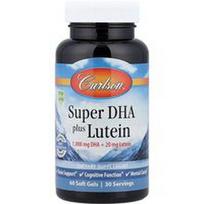 Carlson, Super DHA Plus liuteinas, 60 minkštų gelių