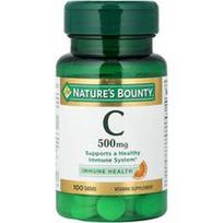 Nature's Bounty, Vitaminas C, 500 mg, 100 tablečių