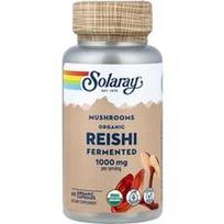 Solaray, Ekologiški fermentuoti Reishi grybai, 60 ekologiškų kapsulių (500 mg vienoje kapsulėje)