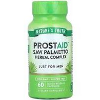 Nature's Truth, ProstAid™ Saw Palmetto vaistažolių kompleksas, 60 greito atpalaidavimo kapsulių