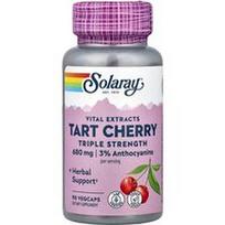 Solaray, Gyvybiniai ekstraktai, rūgščios vyšnios, 90 daržovių kapsulių (340 mg vienoje kapsulėje)
