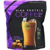 Chike Nutrition, Daug baltymų turinti ledinė kava, karamelė, 14.8 uncijos (420 g)