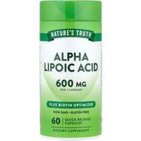 Nature's Truth, Alfa lipoinė rūgštis, 60 greito atpalaidavimo kapsulių