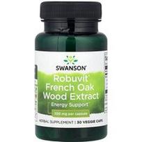 Swanson Vitamins, Robuvit prancūziško ąžuolo medienos ekstraktas, 200 mg, 30 daržovių kepurėlių