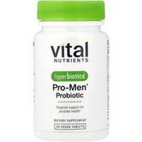 Vital Nutrients, Hyperbiotics®, Pro-Men® probiotikas, 30 veganiškų tablečių