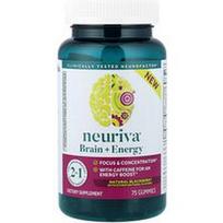 Schiff, „Neuriva® Brain + Energy“, natūralios gervuogės, 75 guminukai