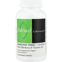 DaVinci Laboratories, Immuno-DMG kramtomoji medžiaga su šeivamedžio uogomis ir vitaminu D3, 120 kramtomųjų tablečių