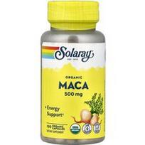 Solaray, Ekologiška Maca, 500 mg, 100 ekologiškų kapsulių