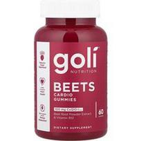 Goli Nutrition, Burokėlių kardio guminukai, 60 guminukų