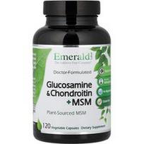 Emerald Laboratories, Gliukozaminas ir chondroitinas + MSM, 120 augalinių kapsulių