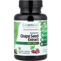 Emerald Laboratories, Europinių vynuogių sėklų ekstraktas, 90 daržovių kapsulių