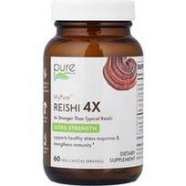 Pure Essence, „MyPure™“, Reishi 4X, itin stiprus, 60 vegetariškų kapsulių