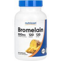 Nutricost, Bromelainas, 500 mg, 120 kapsulių