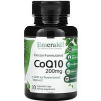 Emerald Laboratories, CoQ10, 200 mg, 30 daržovių kepurėlių