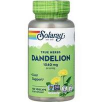 Solaray, Tikros žolelės, kiaulpienė, 100 VegCaps (520 mg viename dangtelyje)