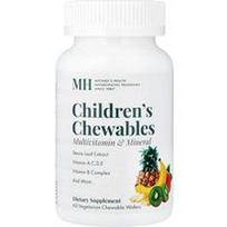 Michael's Health, Vaikams skirti kramtomi vafliai, multivitaminai ir mineralai, 60 vegetariškų kramtomųjų vaflių