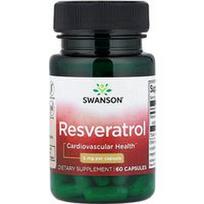 Swanson Vitamins, Resveratrolis, 5 mg, 60 kapsulių