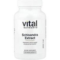 Vital Nutrients, Šizandros ekstraktas, 90 veganiškų kapsulių (500 mg vienoje kapsulėje)