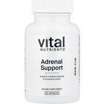 Vital Nutrients, Antinksčių palaikymas, 60 kapsulių