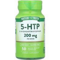 Nature's Truth, 5-HTP, 50 greito atpalaidavimo kapsulių (100 mg vienoje kapsulėje)