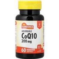 Sundance Vitamins, Absorbuojamas CoQ10, 200 mg, 60 greito atpalaidavimo minkštųjų gelių
