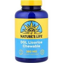 Nature's Life, DGL kramtomosios saldymedžio tabletės, 380 mg, 100 kramtomųjų tablečių
